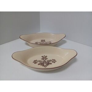 Lot of 2 Pfaltzgraff Village USA Vintage 1970's Pattern 8 oz. Au Gratin 8"‎ #260